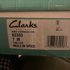 Women’s Clark’s boots below the knees